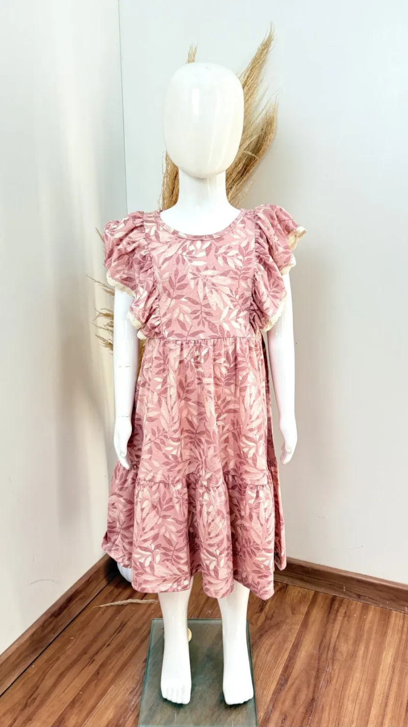 VESTIDO FEMININO INFANTIL SEM MANGA