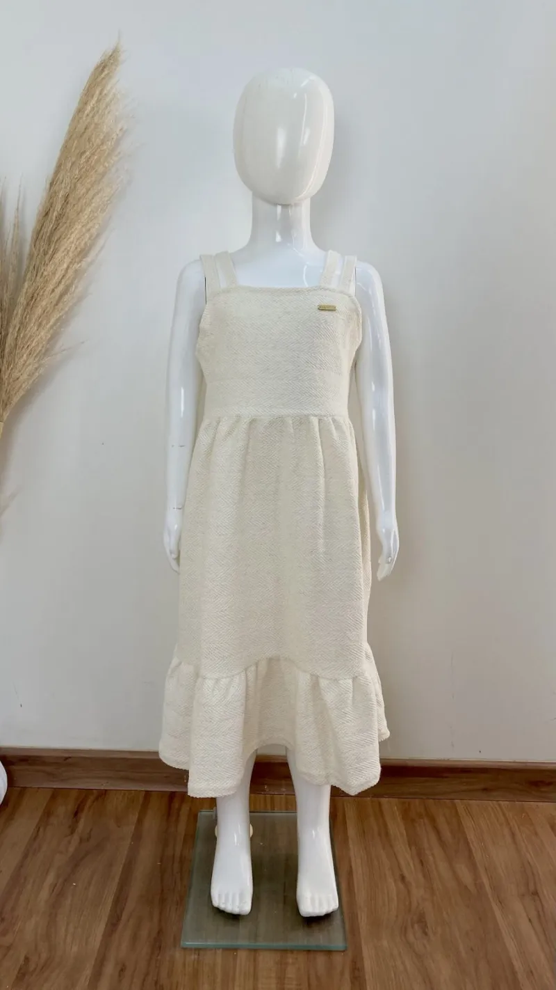 VESTIDO FEMININO INFANTIL C/ALÇA CURTO