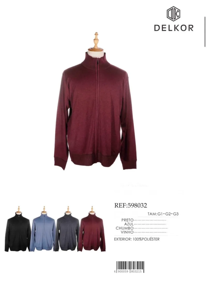 JAQUETA MASCULINO ADULTO TRICOT