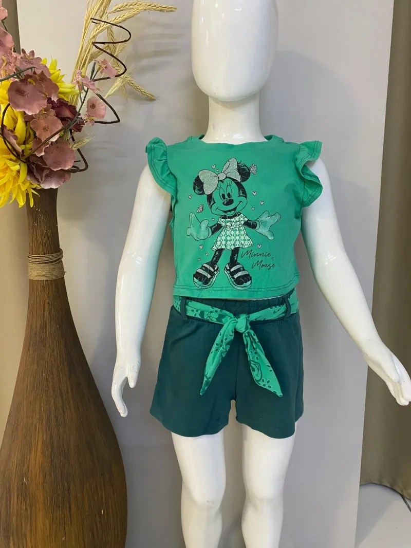 CONJUNTO FEMININO SEM MANGA +SHORTS R32