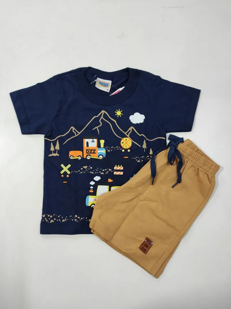 CONJUNTO FEMININO INFANTIL SEM MANGA R135