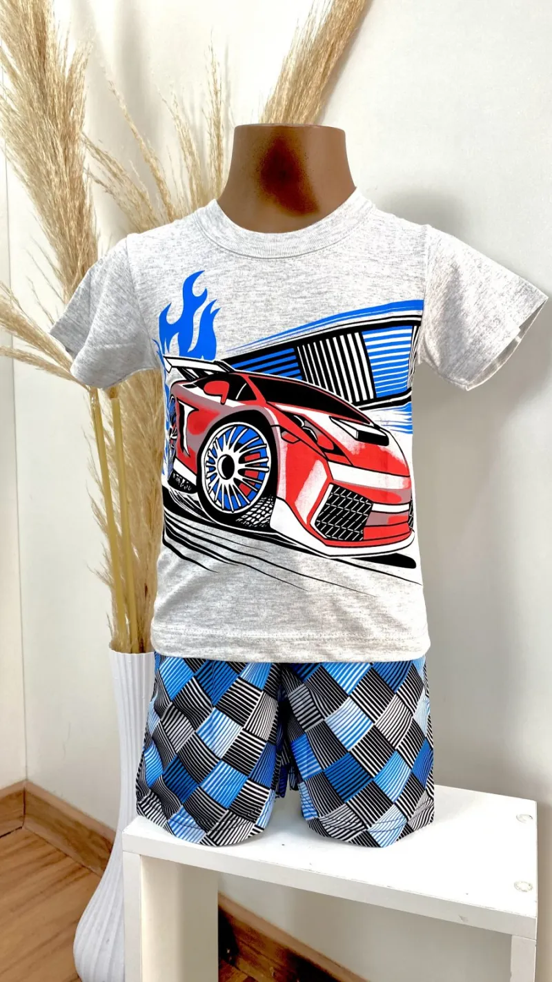 CONJUNTO MASCULINO INFANTIL SEM MANGA R135