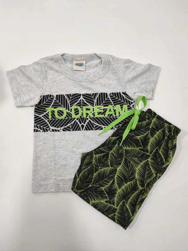 CONJUNTO MASCULINO INFANTIL SEM MANGA R135