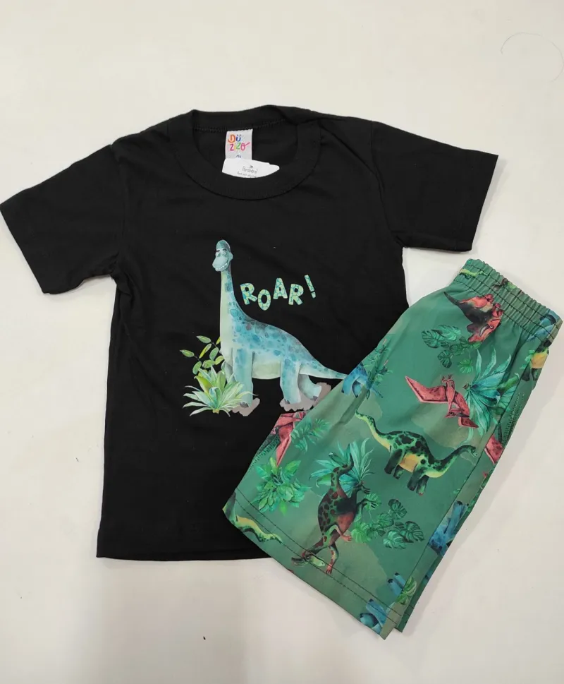 CONJUNTO MASCULINO INFANTIL SEM MANGA+SHORTS R135