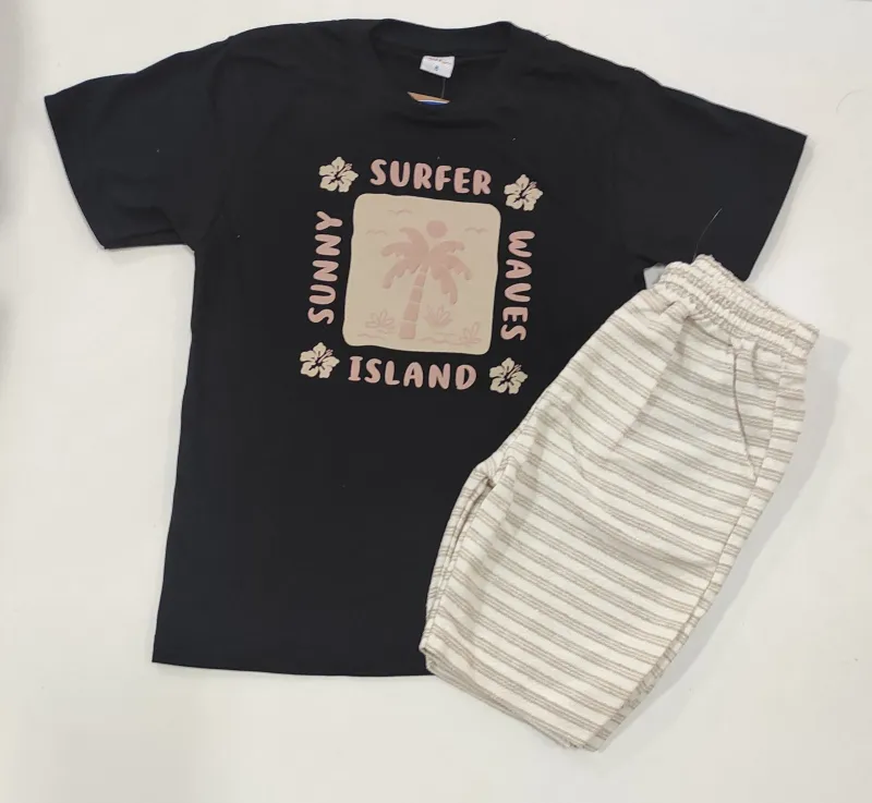 CONJUNTO MASCULINO INFANTIL SEM MANGA+BRM R135