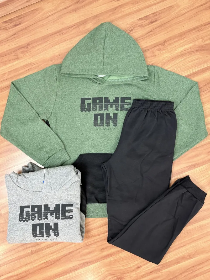 CONJUNTO MASCULINO INFANTIL MOLETOM+CALÇA