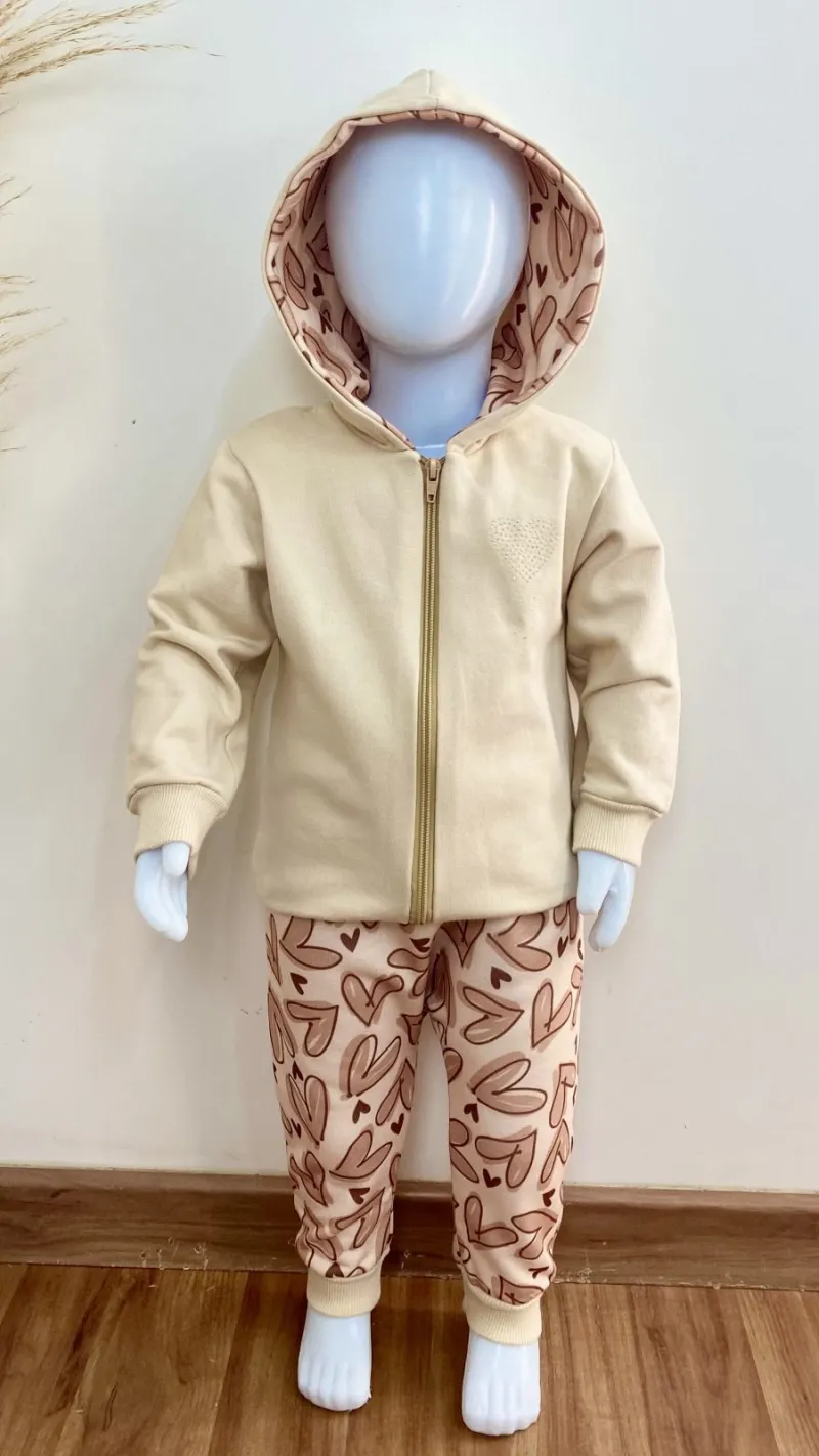 CONJUNTO FEMININO INFANTIL JAQUETA+CALÇA