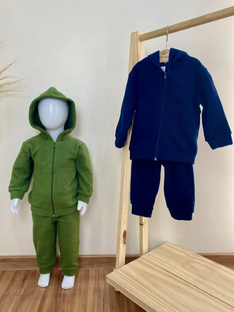 CONJUNTO MASCULINO INFANTIL CASACO+CALÇA