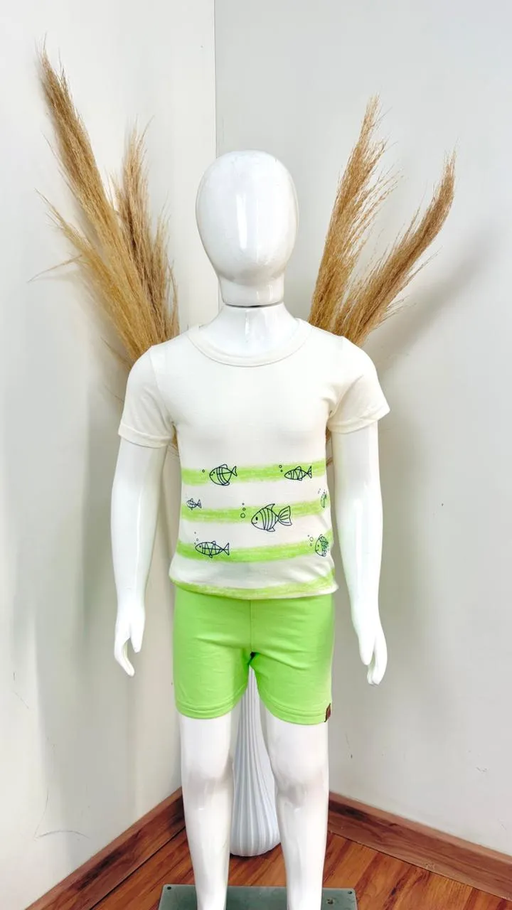 CONJUNTO MASCULINO INFANTIL SEM MANGA+SHRT