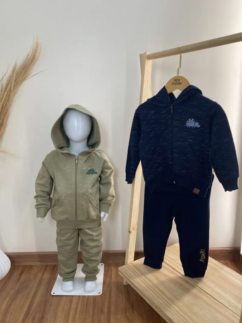 CONJUNTO MASCULINO INFANTIL MOLETOM+CALÇA