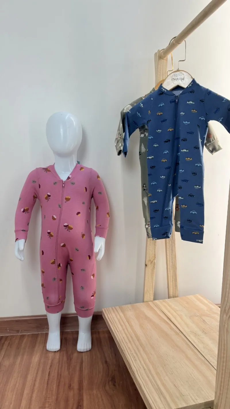 MACACÃO FEMININO INFANTIL MANGA LONGA LONGO