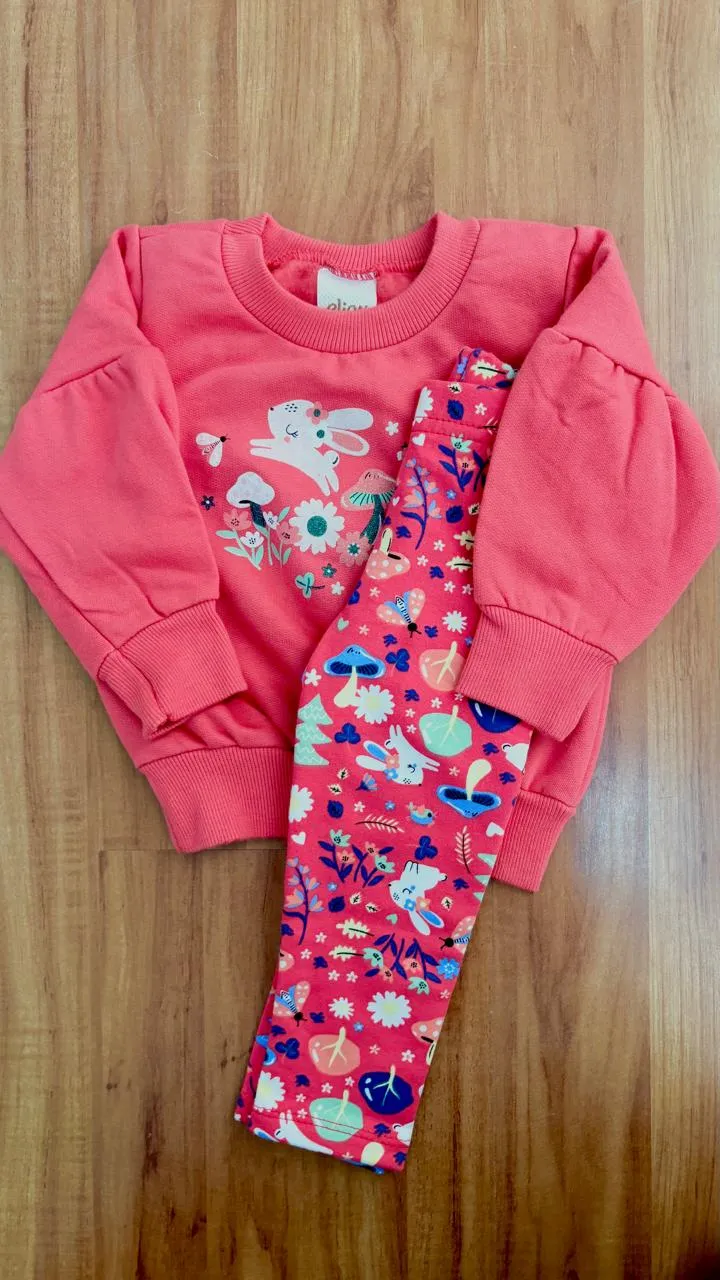 CONJUNTO FEMININO INFANTIL MOLETOM R120
