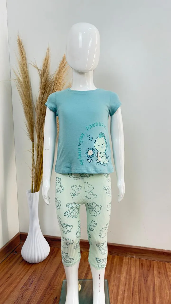 CONJUNTO FEMININO INFANTIL SEM MANGA+LEG