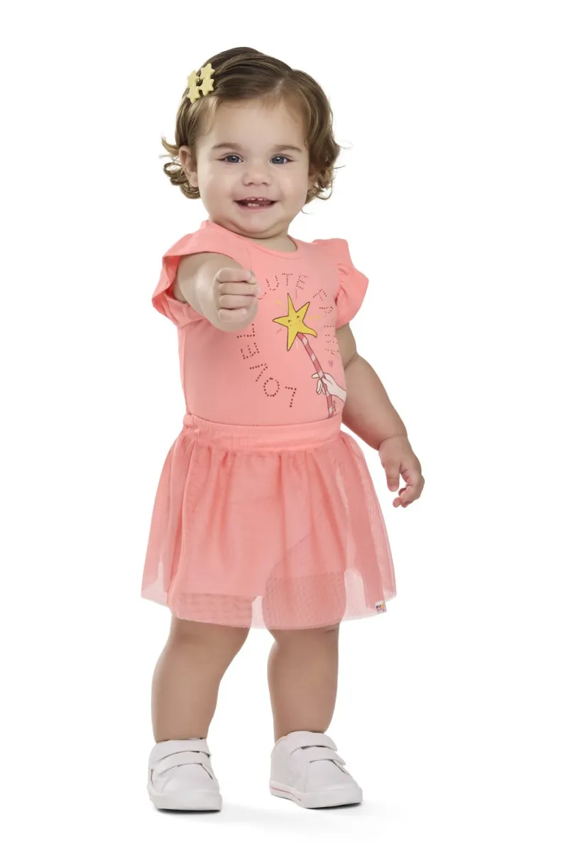 CONJUNTO FEMININO INFANTIL SM+SAIA