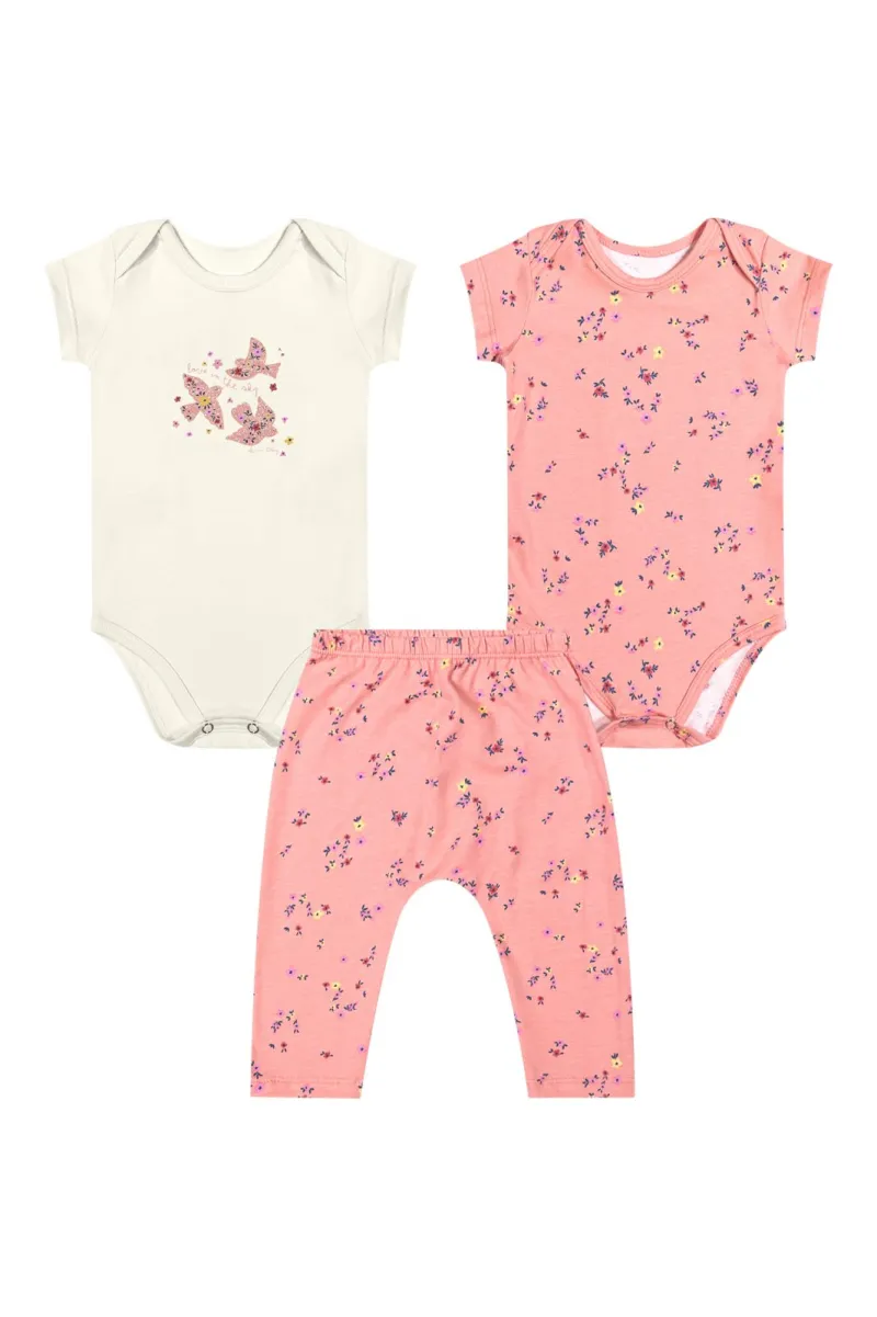 KIT3 FEMININO INFANTIL BD+BD+CALÇA