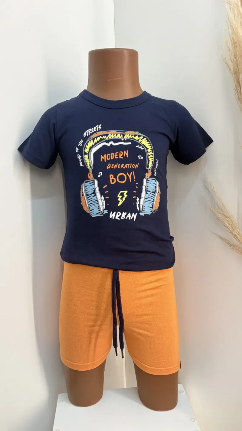 CONJUNTO MASCULINO INFANTIL SEM MANGA+BRASIL R120