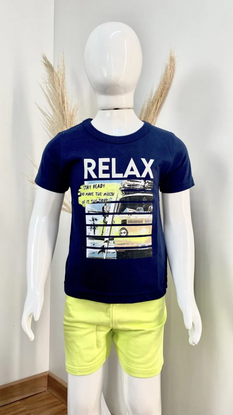 CONJUNTO MASCULINO INFANTIL SEM MANGA+BRASIL R120