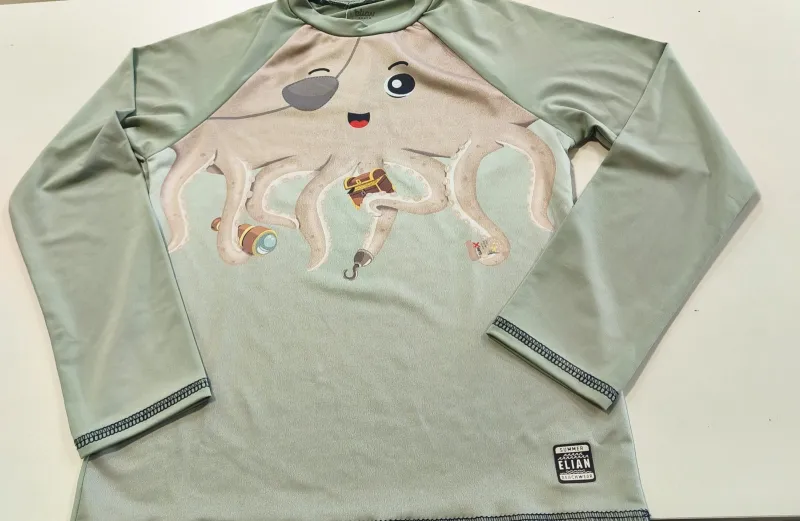 CONJUNTO MASCULINO INFANTIL MANGA LONGA+SHORTS PROTEÇÃO UV