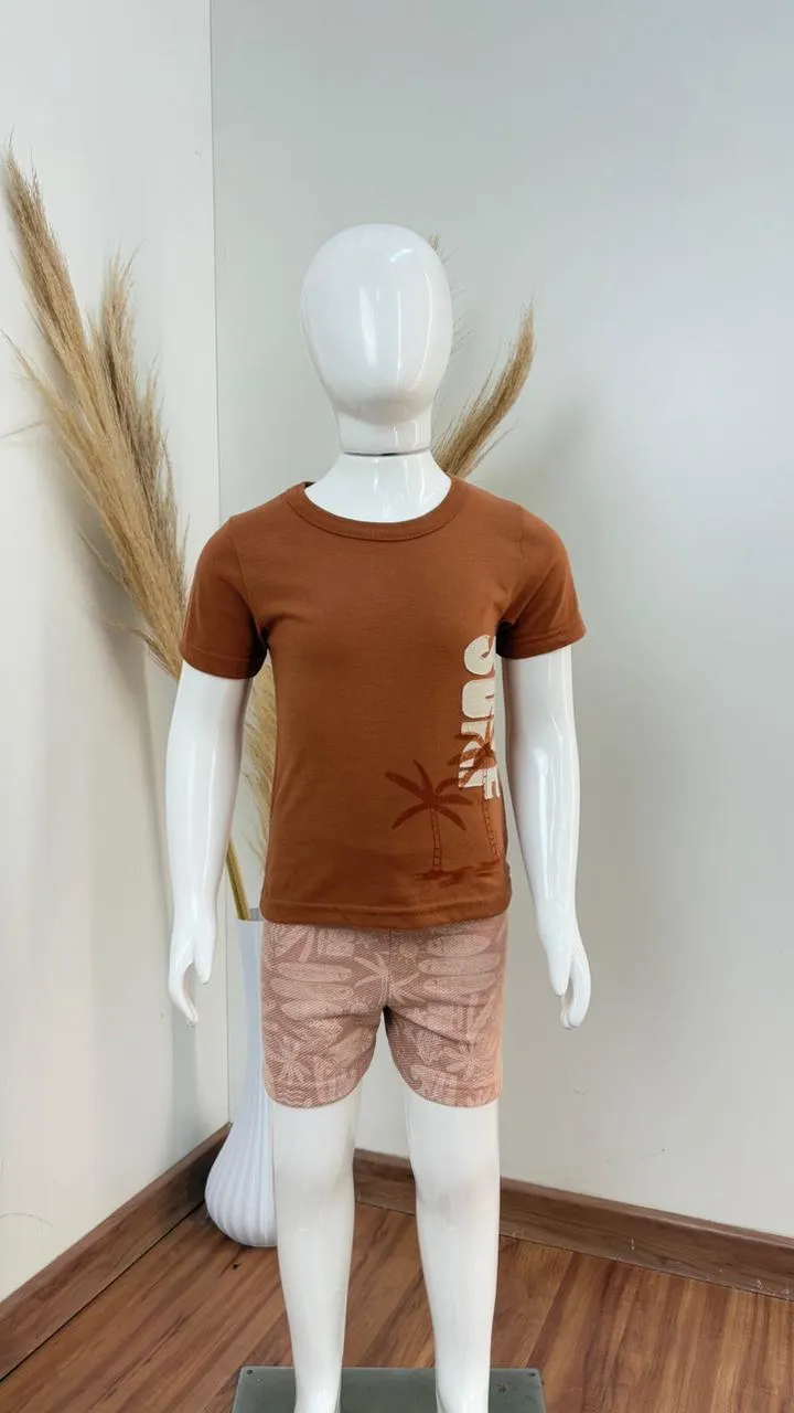 CONJUNTO MASCULINO INFANTIL SEM MANGA+SHRT