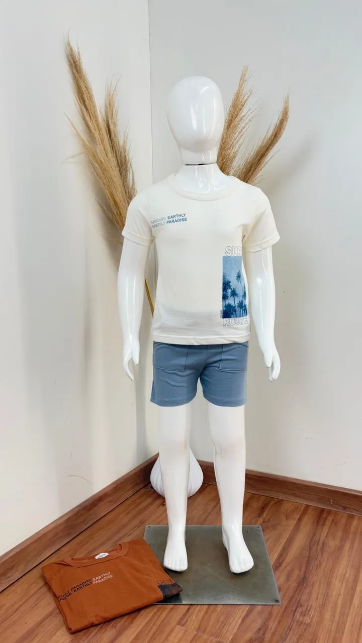 CONJUNTO MASCULINO INFANTIL SEM MANGA+SHRT