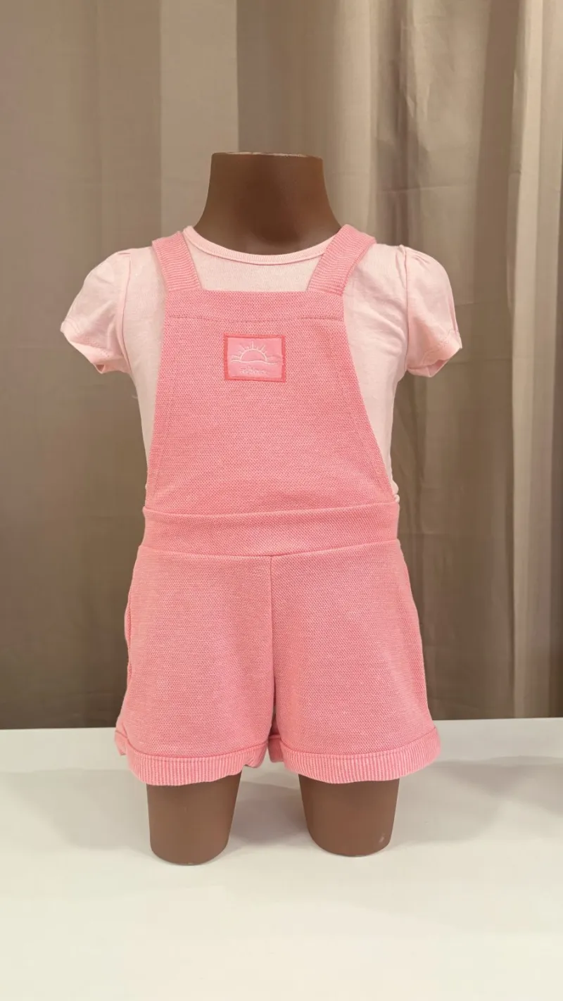 CONJUNTO FEMININO INFANTIL SEM MANGA+JARD R120