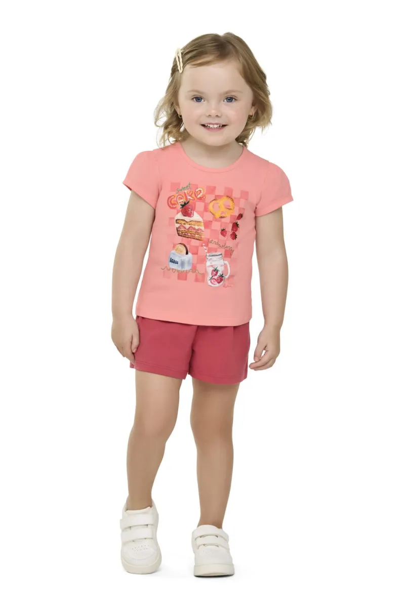BLUSA FEMININO INFANTIL SEM MANGA