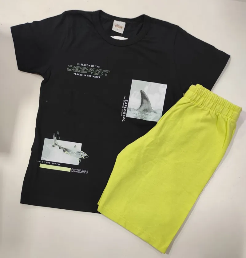 CONJUNTO MASCULINO INFANTIL SEM MANGA R120