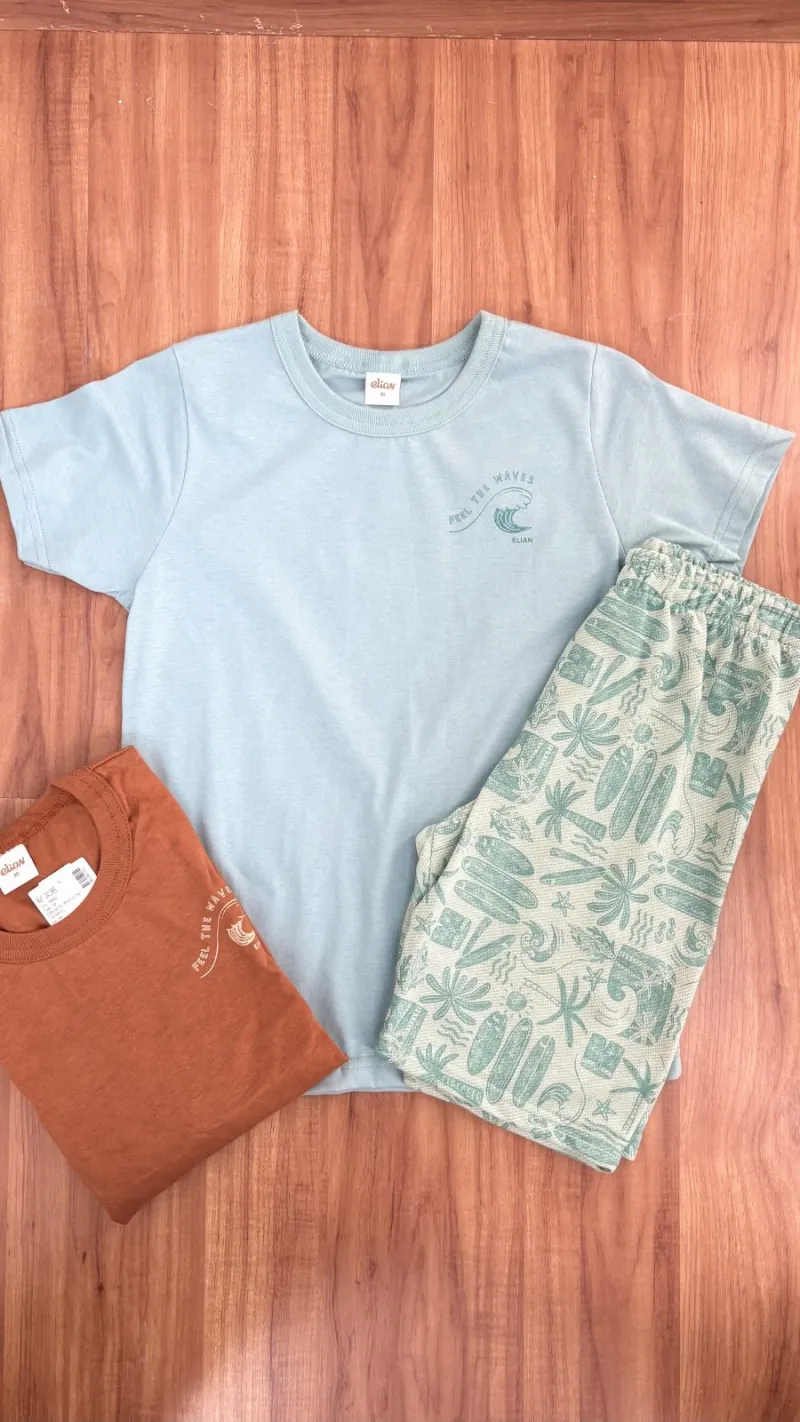 CONJUNTO MASCULINO INFANTIL SEM MANGA+BERMUDA
