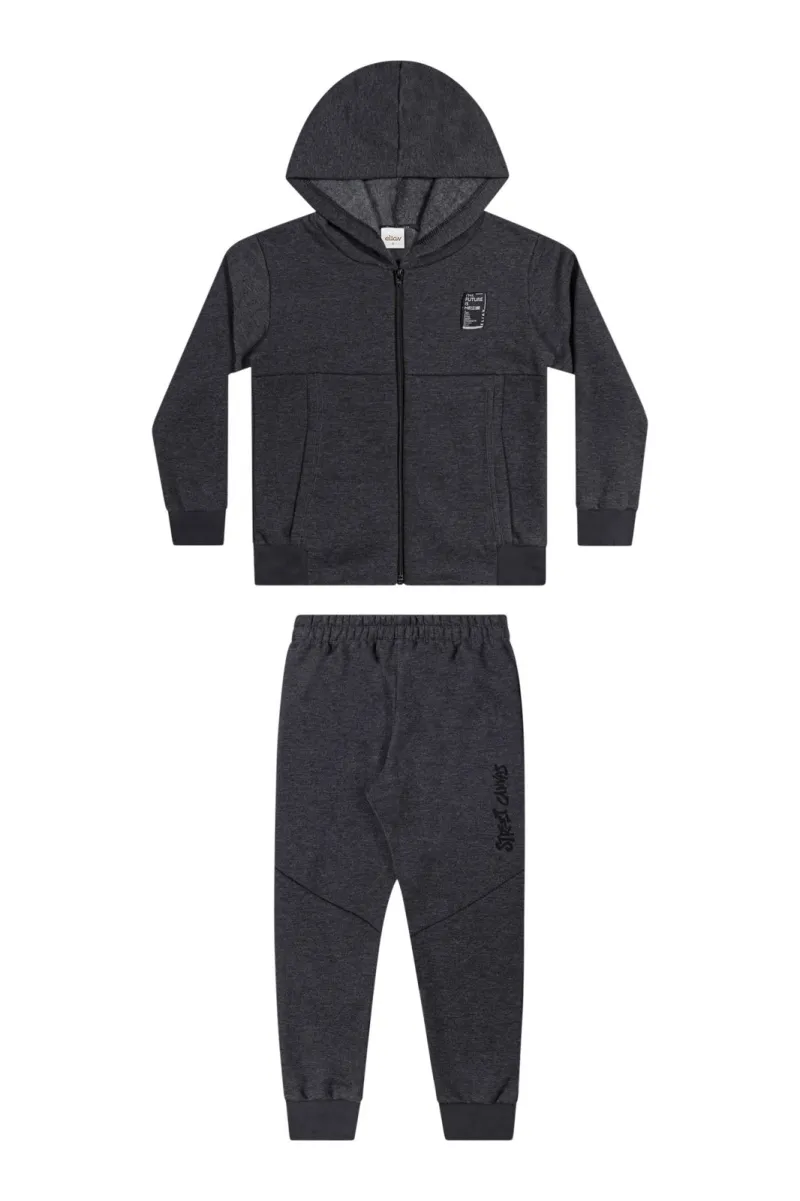 CONJUNTO MASCULINO INFANTIL MOLETOM+CALÇA