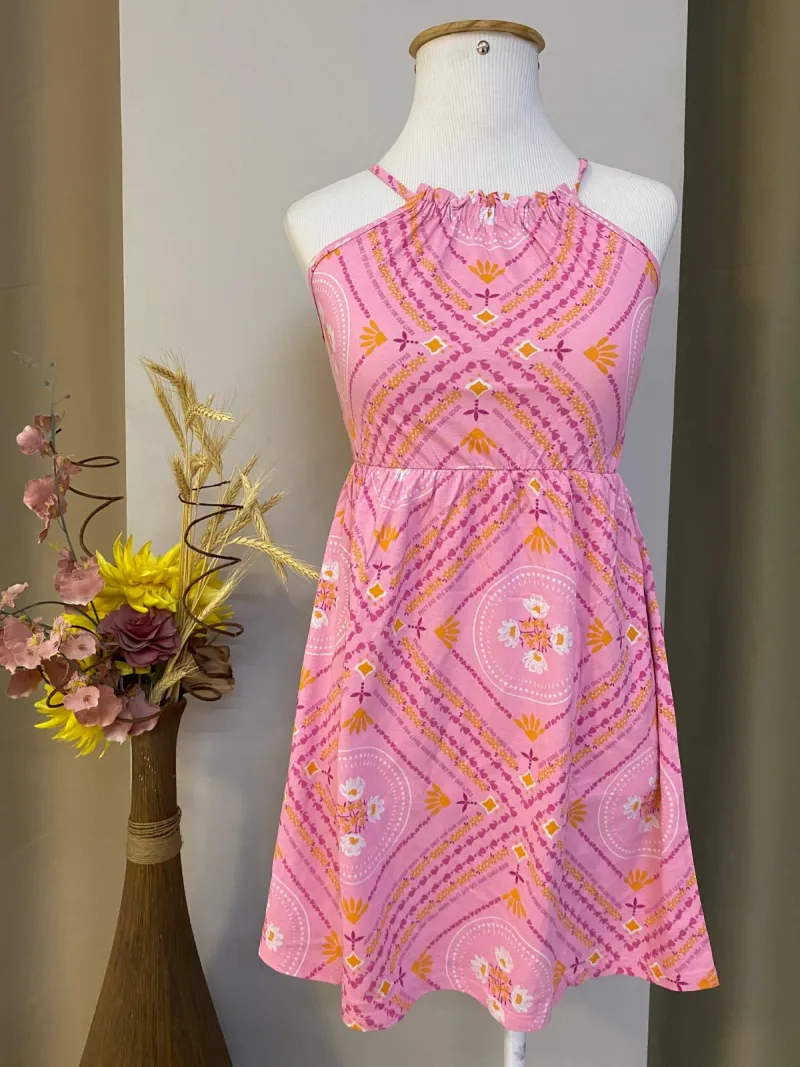 VESTIDO FEMININO INFANTIL C/ALÇA R120