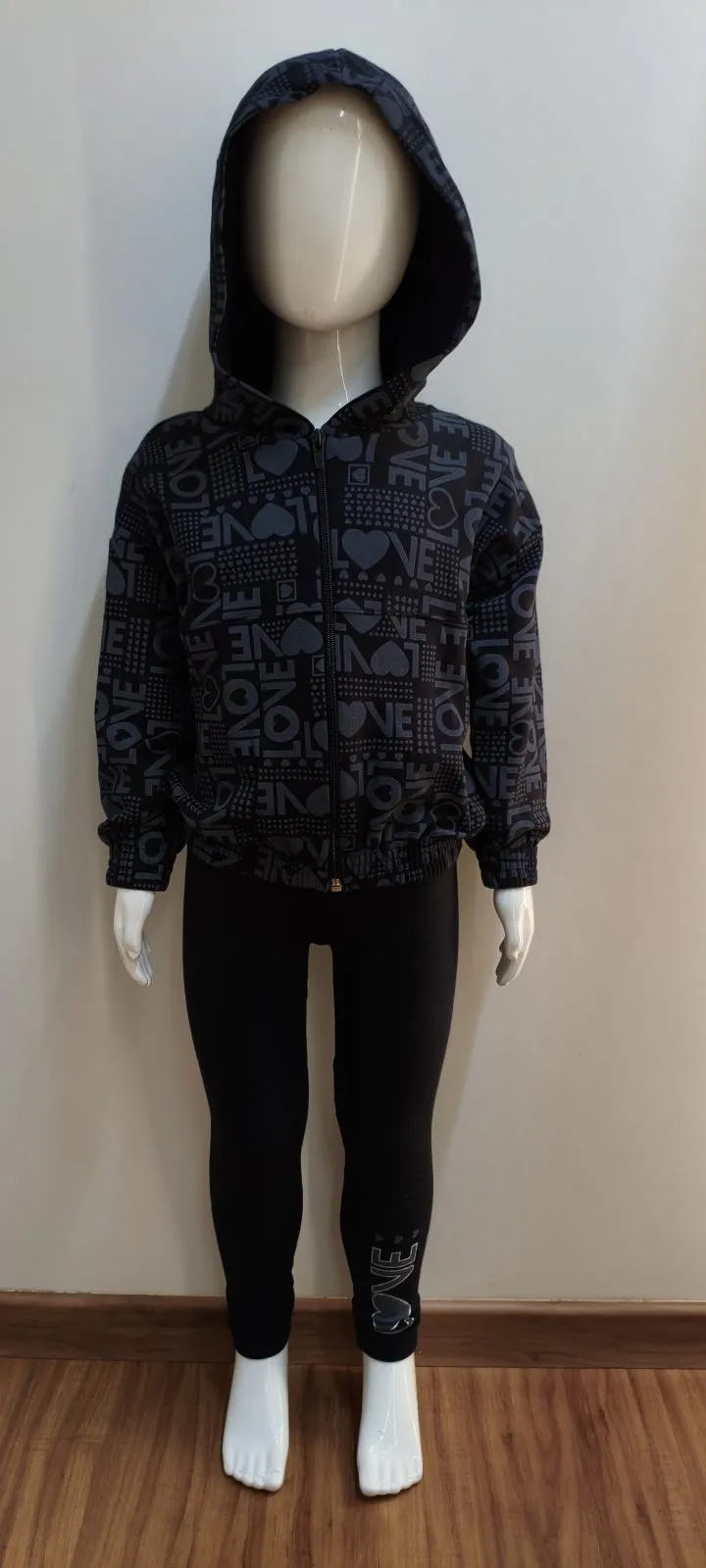 CONJUNTO FEMININO INFANTIL MOLETOM+CALÇ