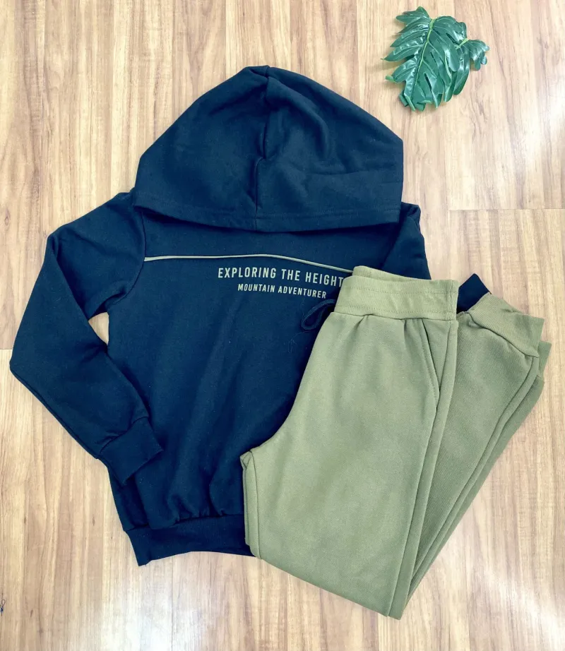 CONJUNTO MASCULINO INFANTIL MOLETOM+CALÇA