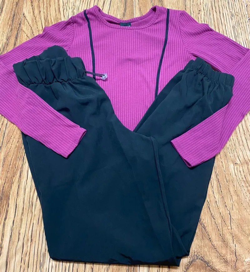 CONJUNTO FEMININO INFANTIL MANGA LONGA R120