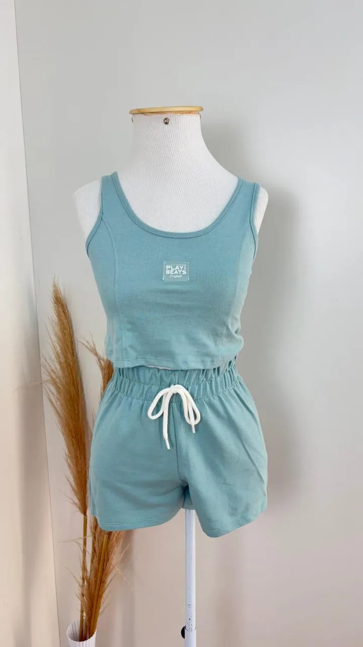 CONJUNTO FEMININO INFANTIL SM CROPPED+SHR