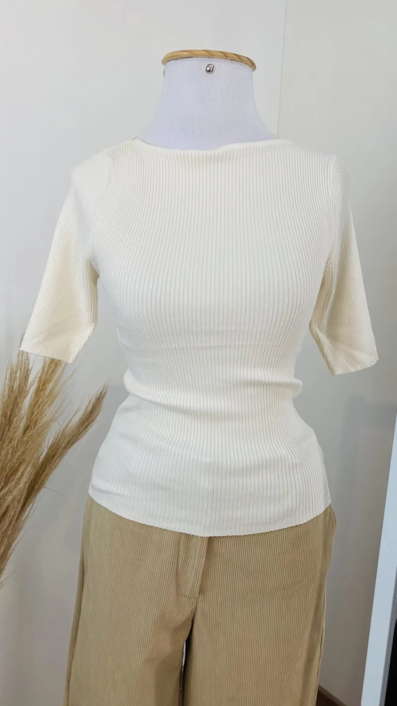 BLUSA FEMININO ADULTO SEM MANGA TRICOT