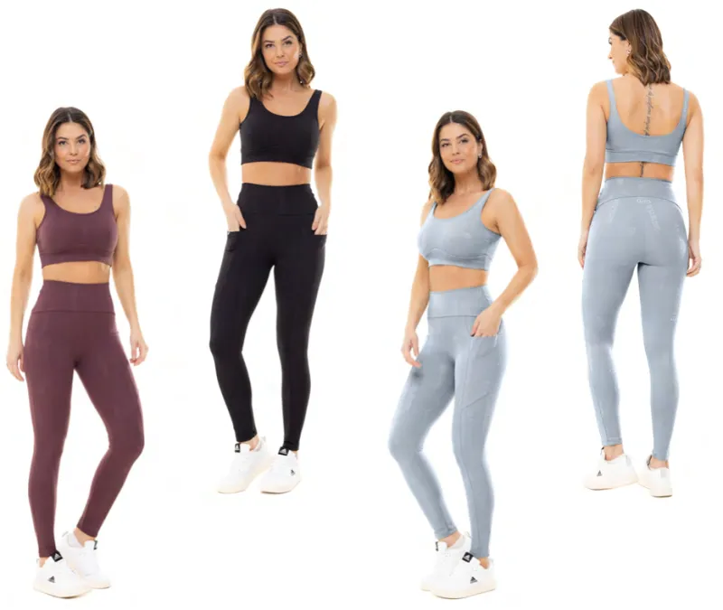LEGGING FEMININO ADULTO FITNESS C/BOLSO
