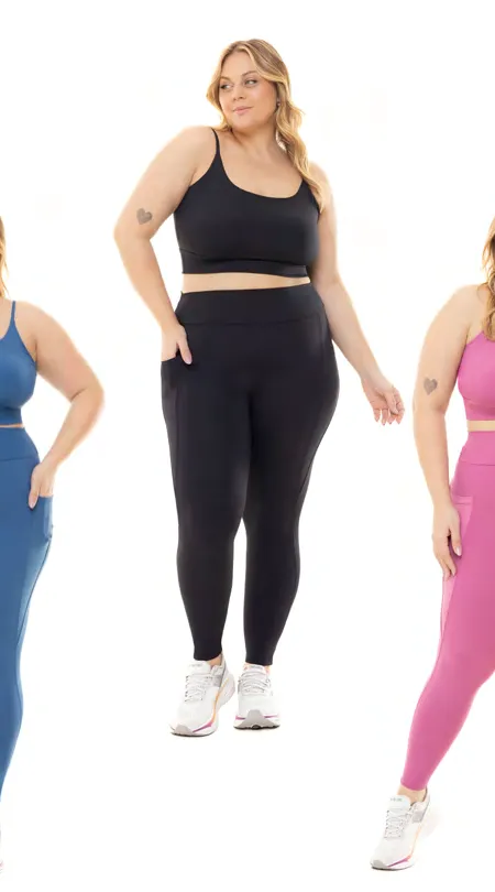 LEGGING FEMININO ADULTO FITNESS C/BOLSO