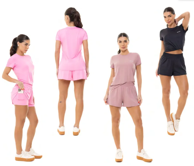 BLUSA FEMININO ADULTO SEM MANGA FITNESS