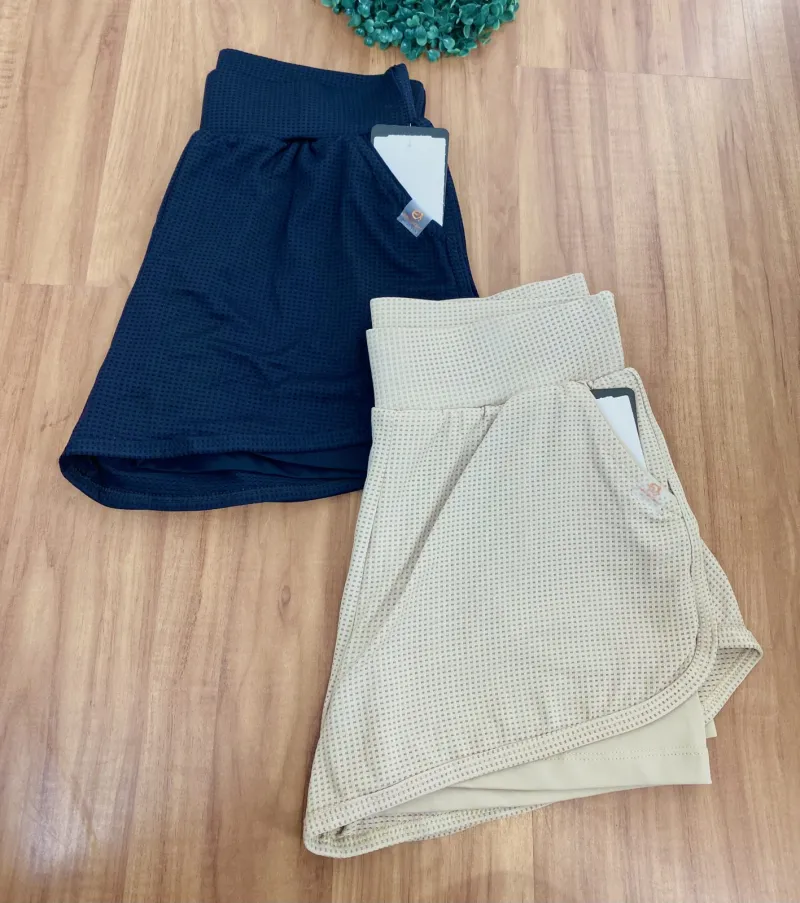 SHORTS FEMININO ADULTO FITNESS DUPLO