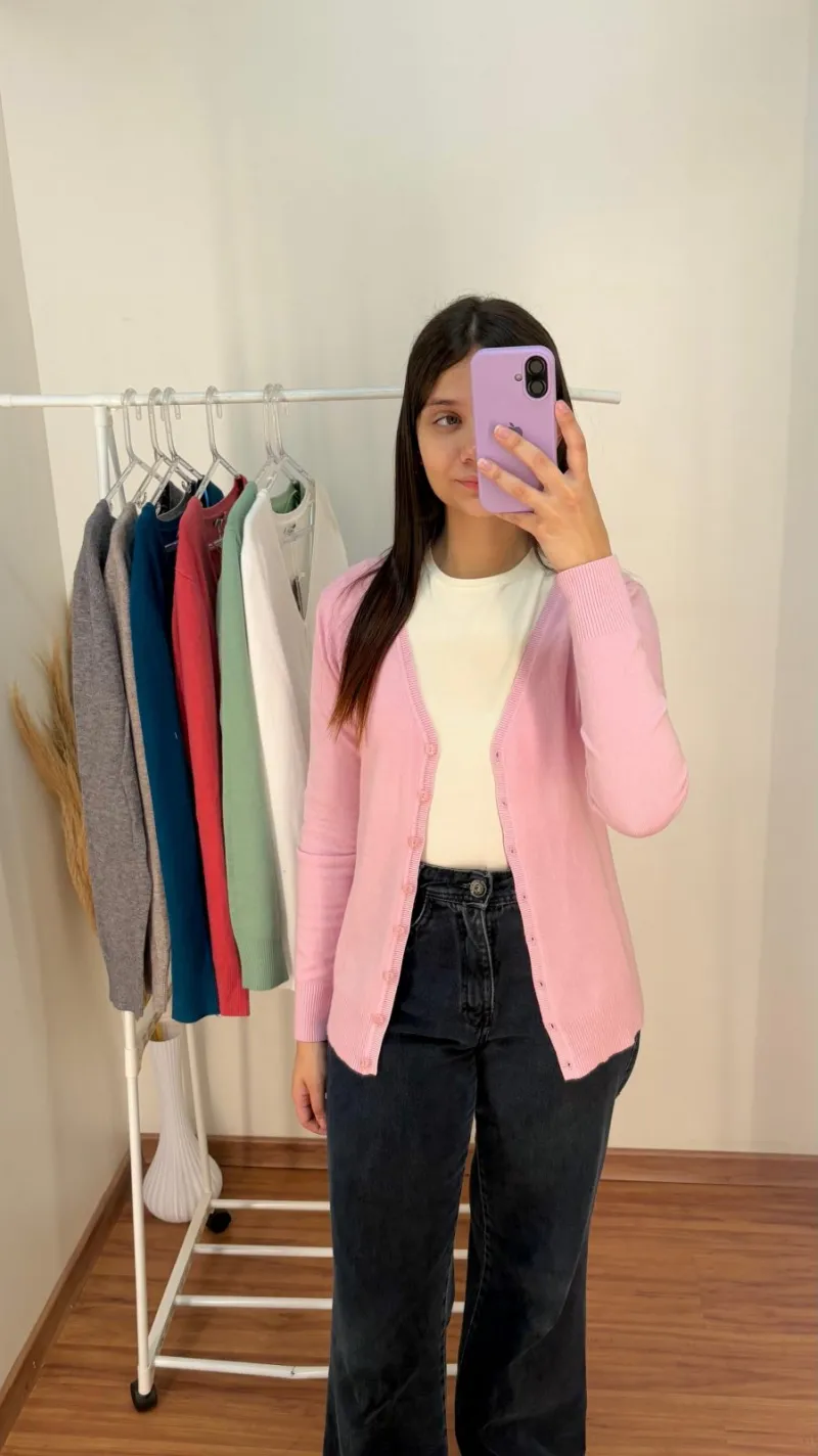 CARDIGAN FEMININO C/BOTAO R29