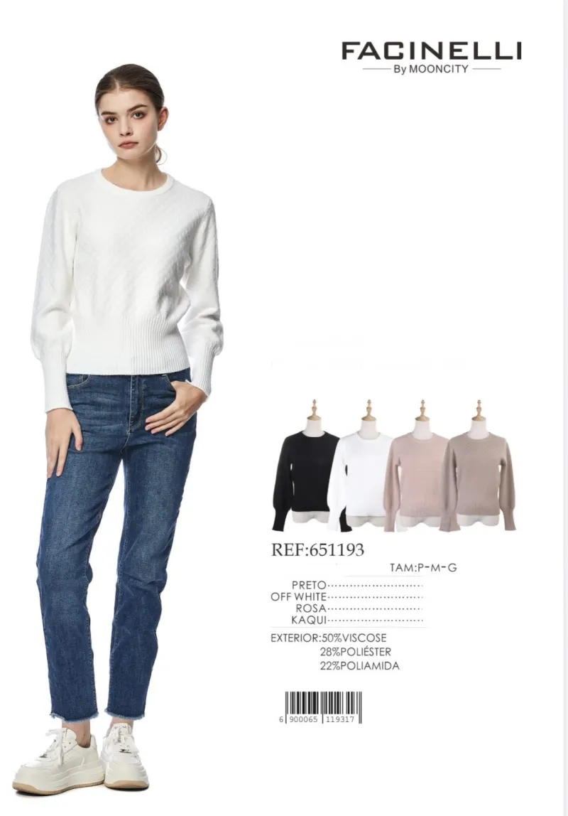 SUETER FEMININO ADULTO MODAL