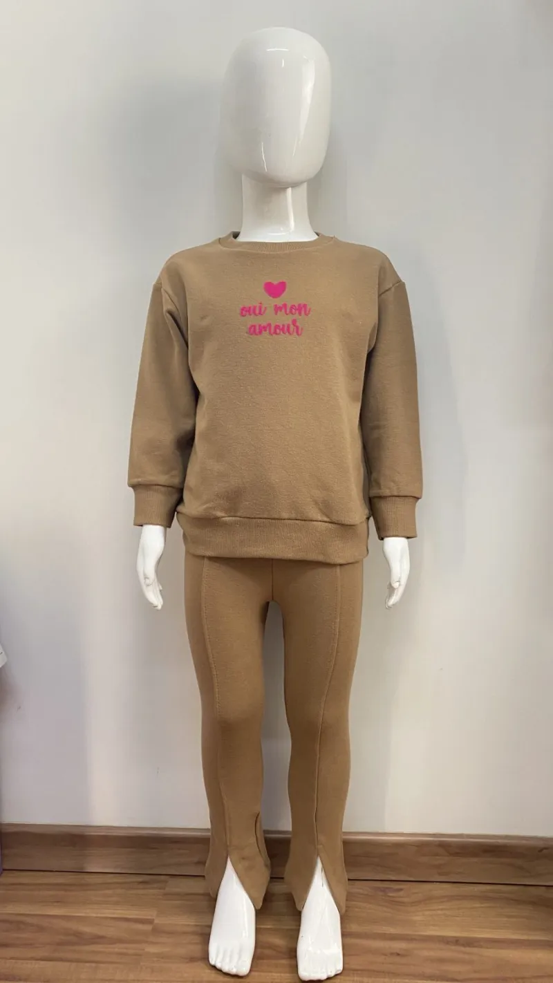 CONJUNTO FEMININO INFANTIL MANGA LONGA+CALÇA R39