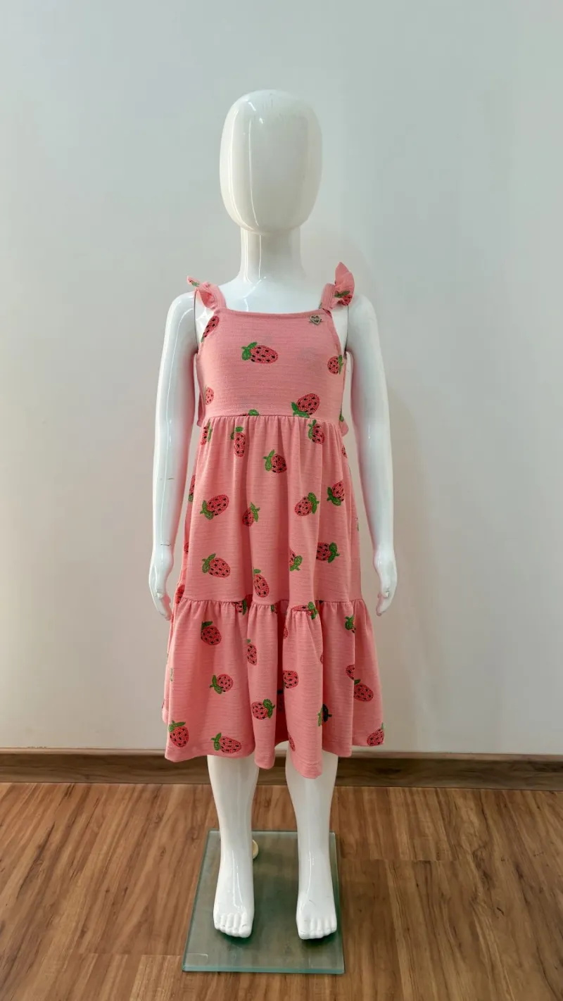 VESTIDO FEMININO INFANTIL MIDI C/ALÇA R39