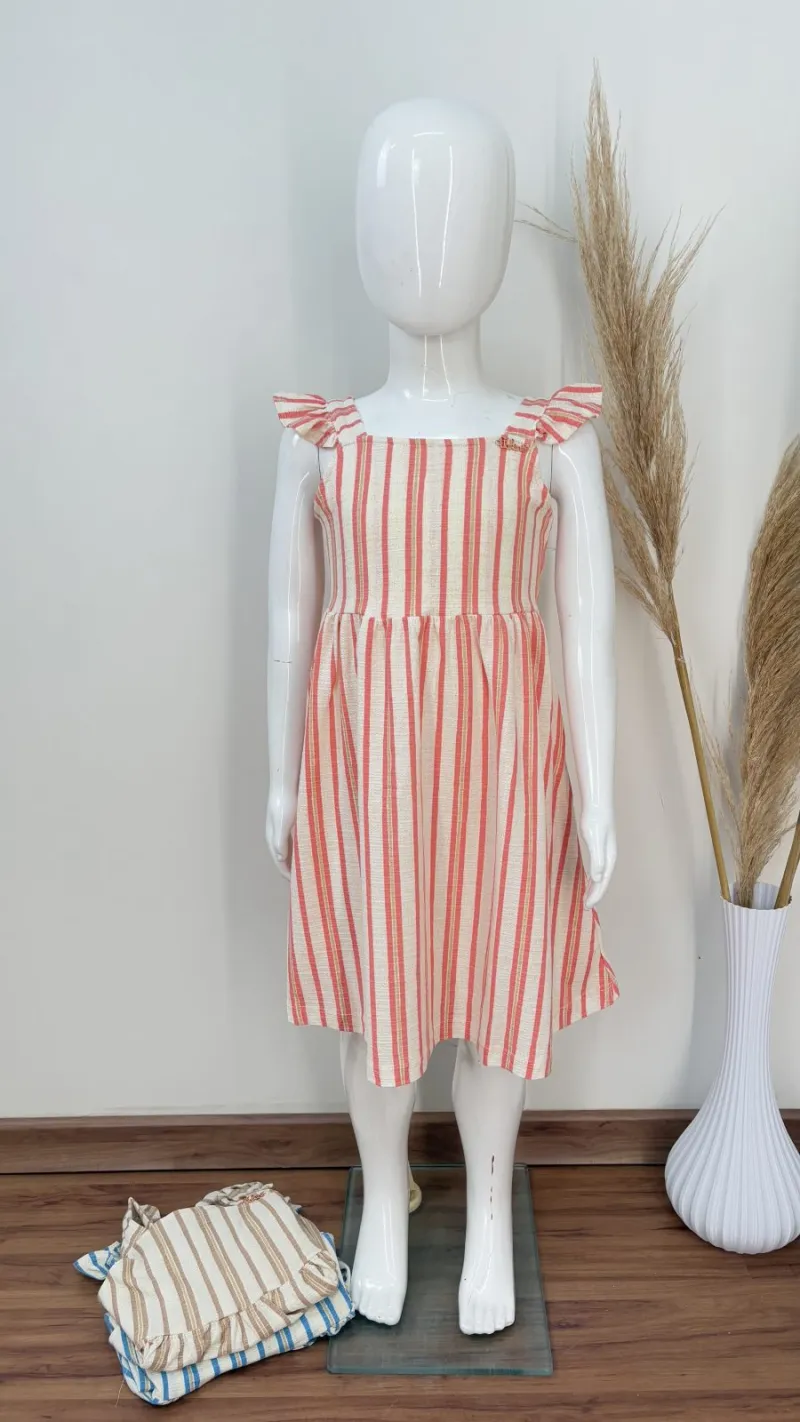 VESTIDO FEMININO INFANTIL C/ALÇA