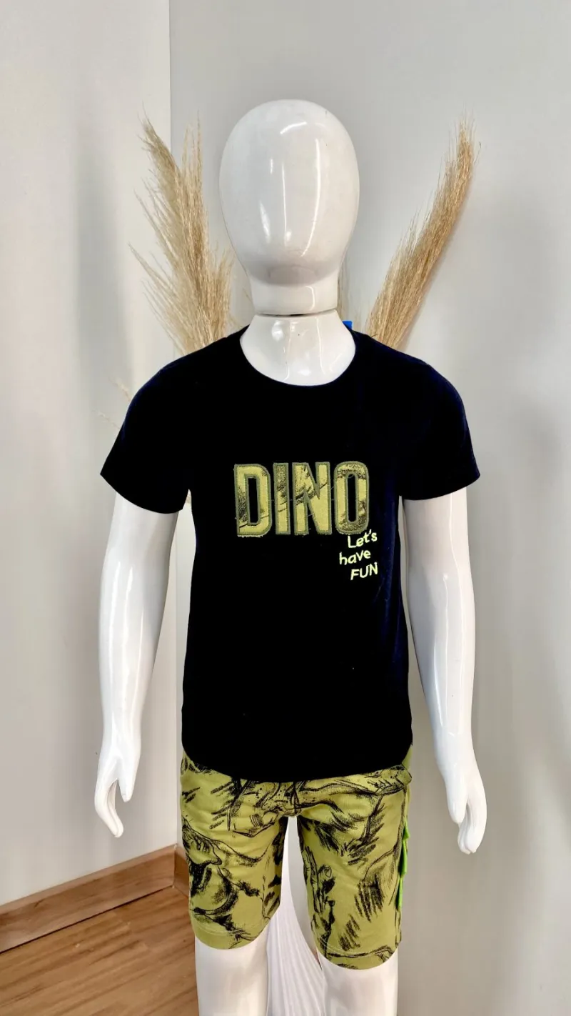 CONJUNTO MASCULINO INFANTIL SEM MANGA+SHORTS R39
