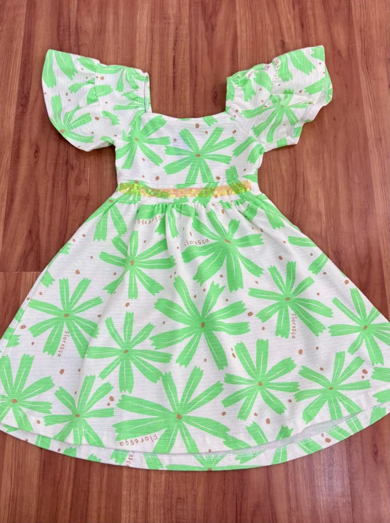 VESTIDO FEMININO INFANTIL SEM MANGA R39