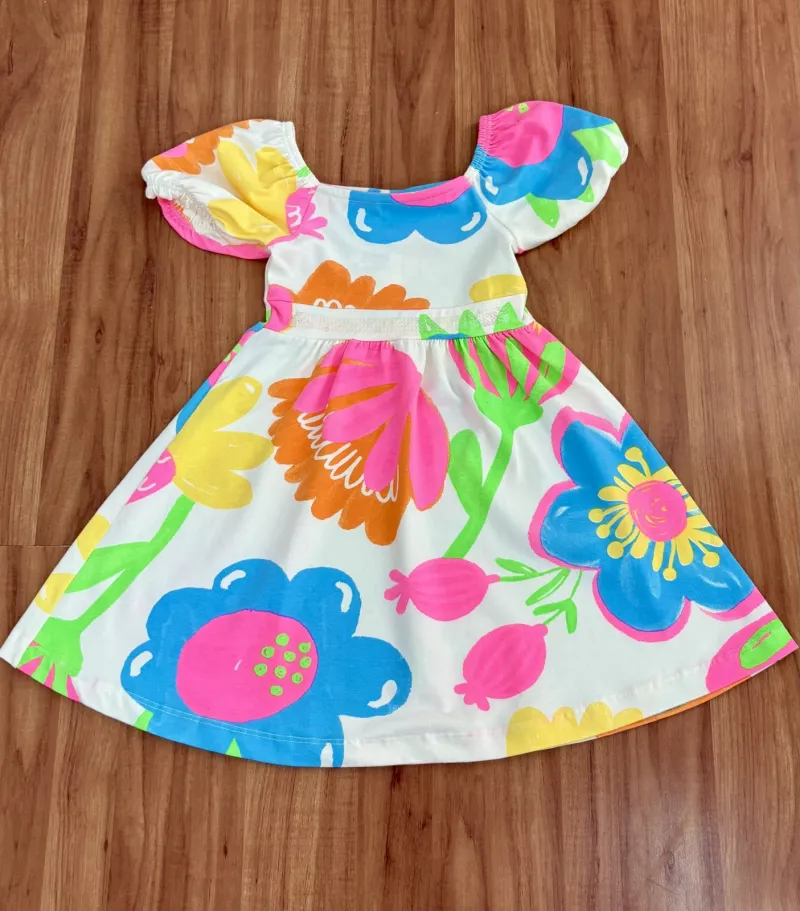 VESTIDO FEMININO INFANTIL SEM MANGA R39
