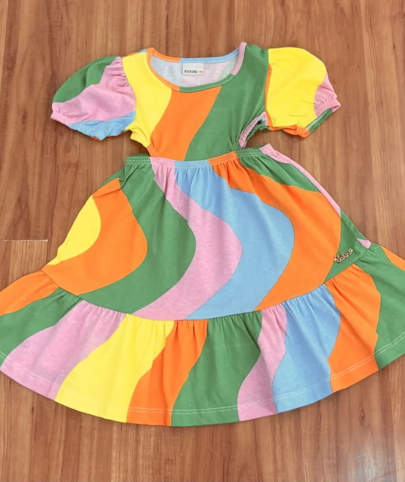 VESTIDO FEMININO INFANTIL SEM MANGA R39