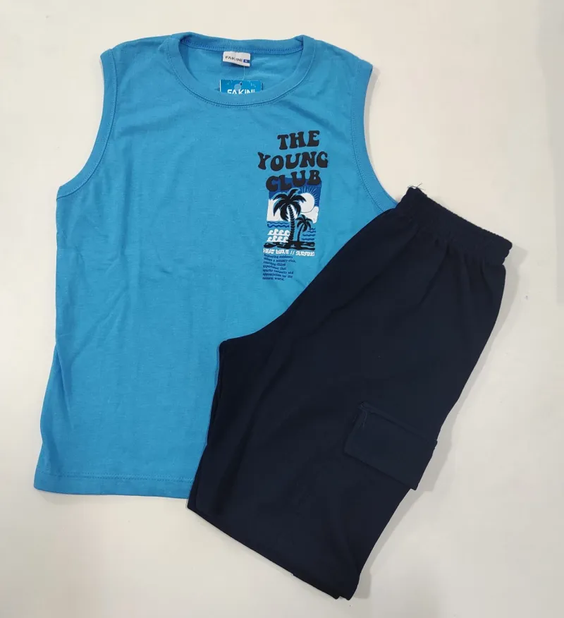 CONJUNTO MASCULINO INFANTIL RG+SHORTS R39