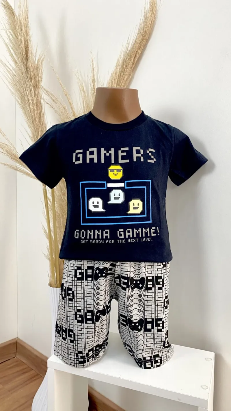 CONJUNTO MASCULINO INFANTIL SEM MANGA R39